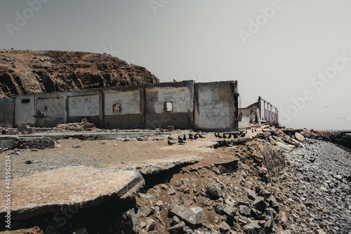 The prison Isla el Frontón, Callao. Peru