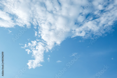 Background with clouds scatter on blue sky  beautiful nature