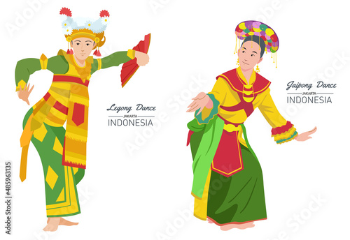 Jaipong Dance and Legong Dance, The traditional dance origin of Indonesia photo