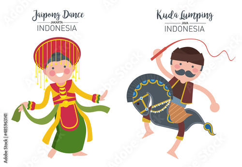 Jaipong Dance and Kuda Lumping or leathered horse, The traditional dance origin of Indonesia