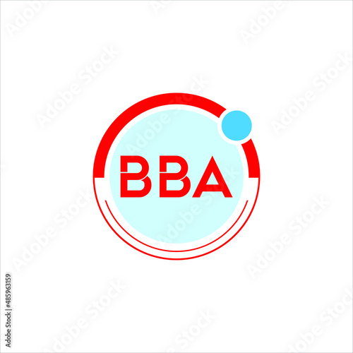 BBA letter logo creative design. BBA unique design