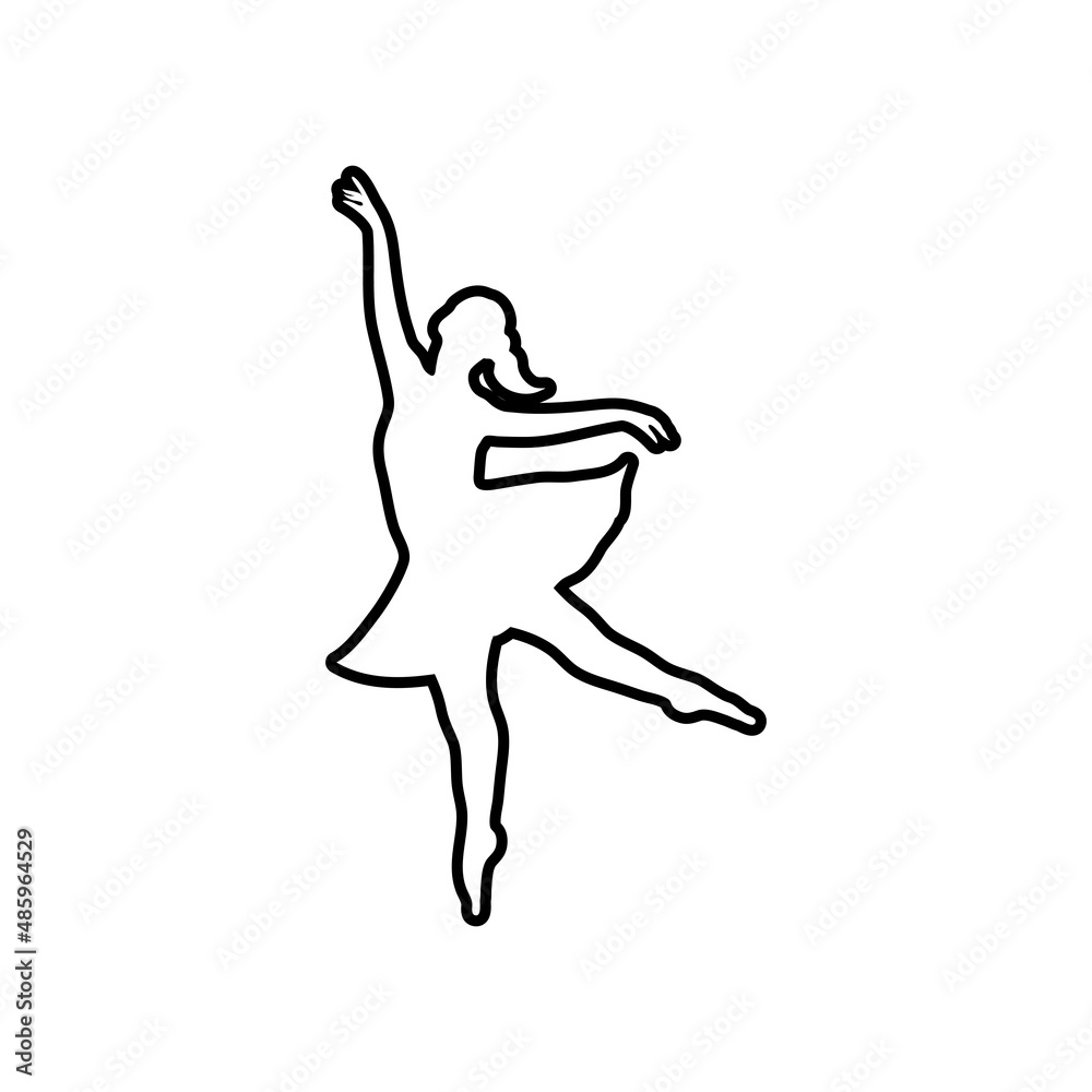 Dancing icon design template vector isolated Dancing icon design template vector isolated