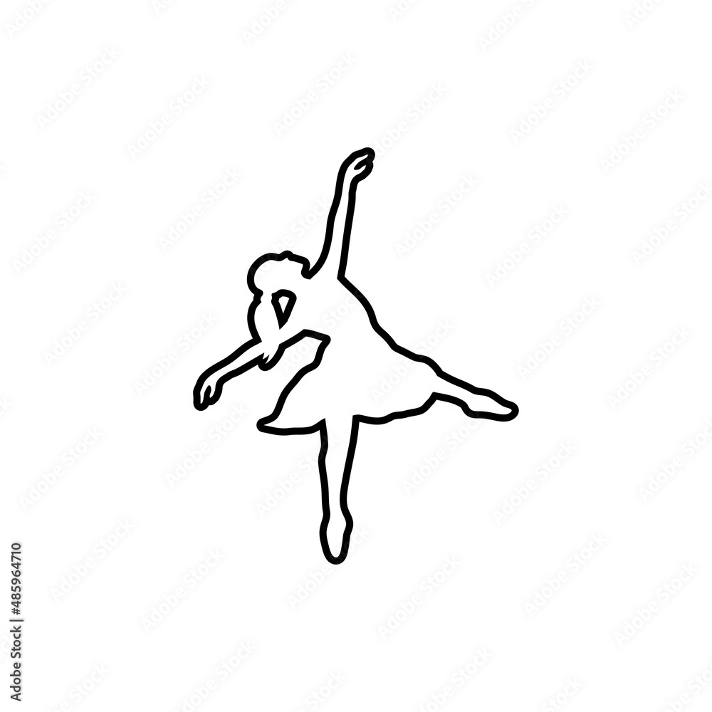 Dancing icon design template vector isolated