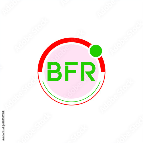 BFR letter logo creative design. BFR unique design photo
