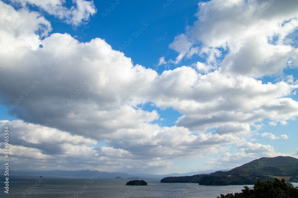 Obraz premium 長島町から見た眺め