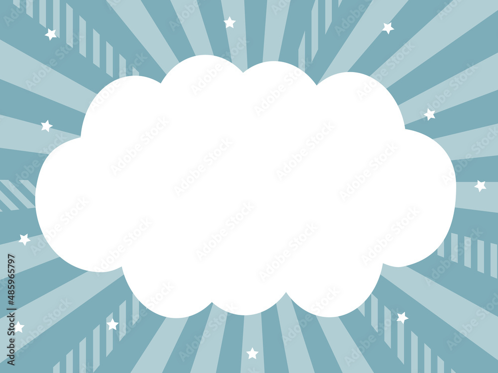 吹き出し 放射状背景1