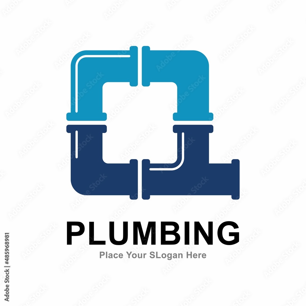 letter q with plumbing pipe logo vector design template. Suitable for pipe service, drainage, sanitation home, and maintenance service company   