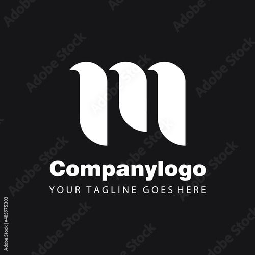 modern letter m company logo template