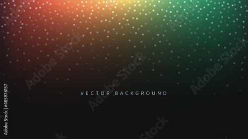 Abstract dark gradient background with falling confetti.