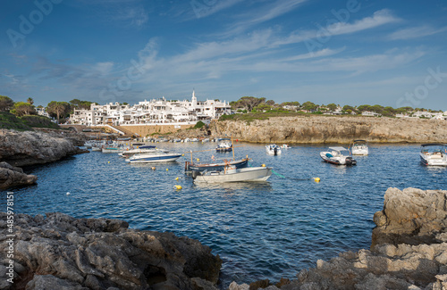 Marina of Binibeca Vell, a small town in de municipality of Sant Lluis, Menorca, Spain