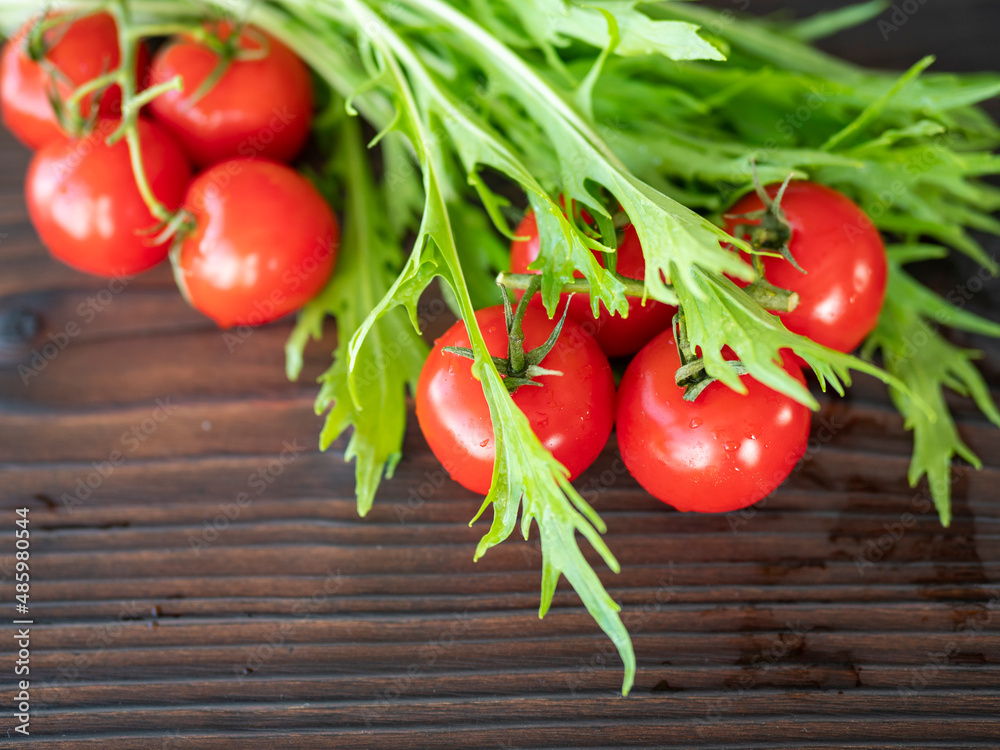 Fresh vegetables tomatoes and green salad vegetable diet. Fresh vegetables tomatoes and green salad vegetable diet.