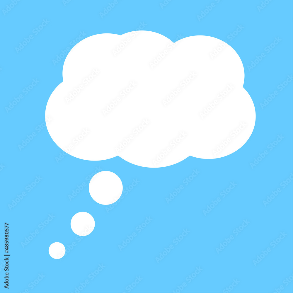 Isolated thought cloud icon. Vectorillustration. Isolated thought cloud icon. Vectorillustration.