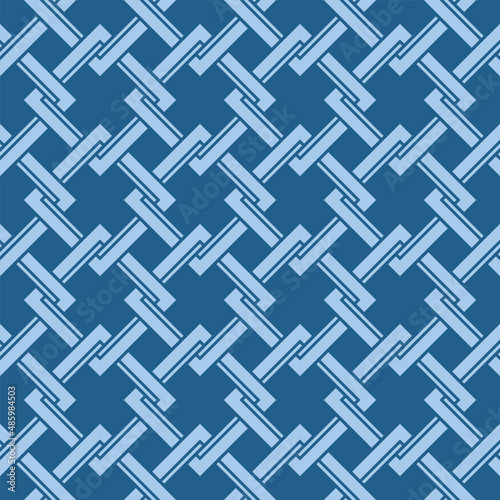 Japanese Overlap Square Diamond Vector Seamless Pattern