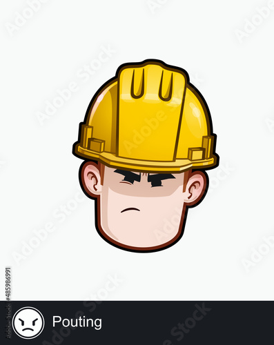 Construction Worker - Expressions - Negative - Pouting