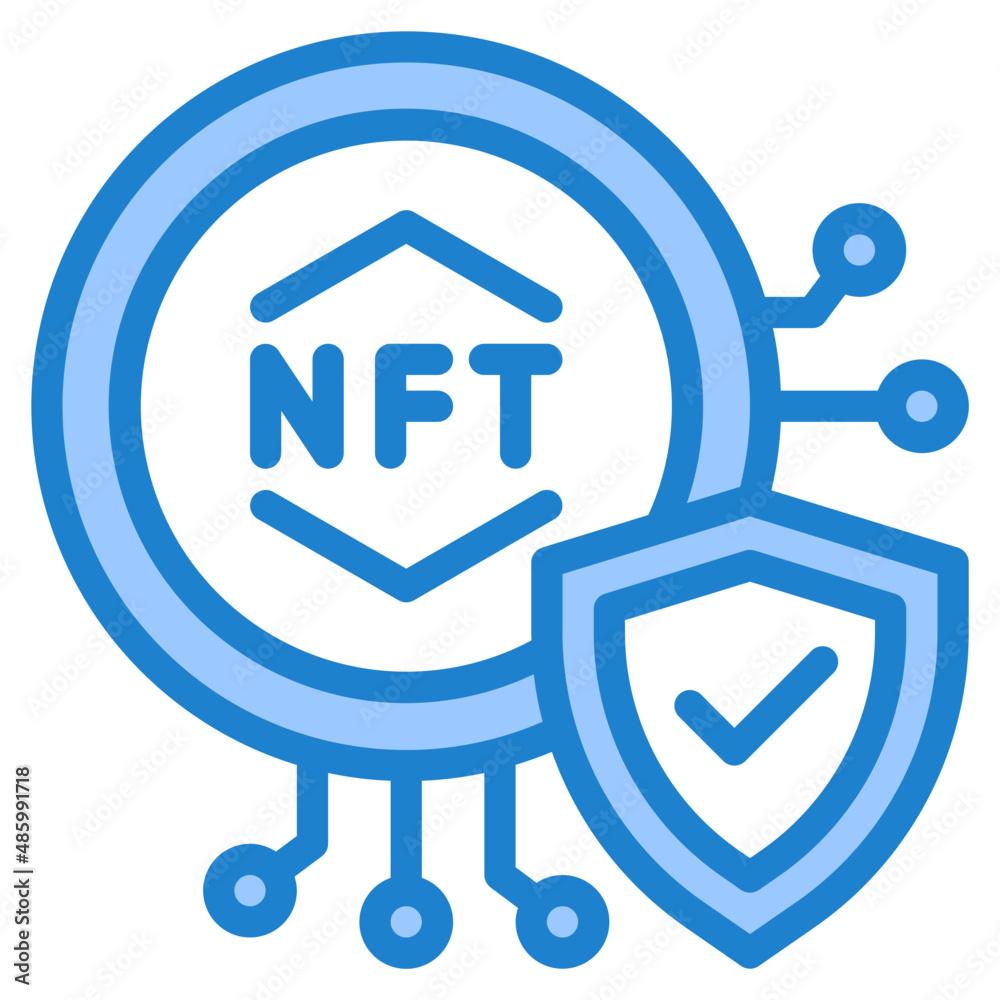 protection blue style icon