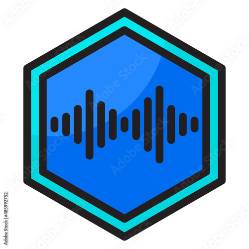 sound color line style icon