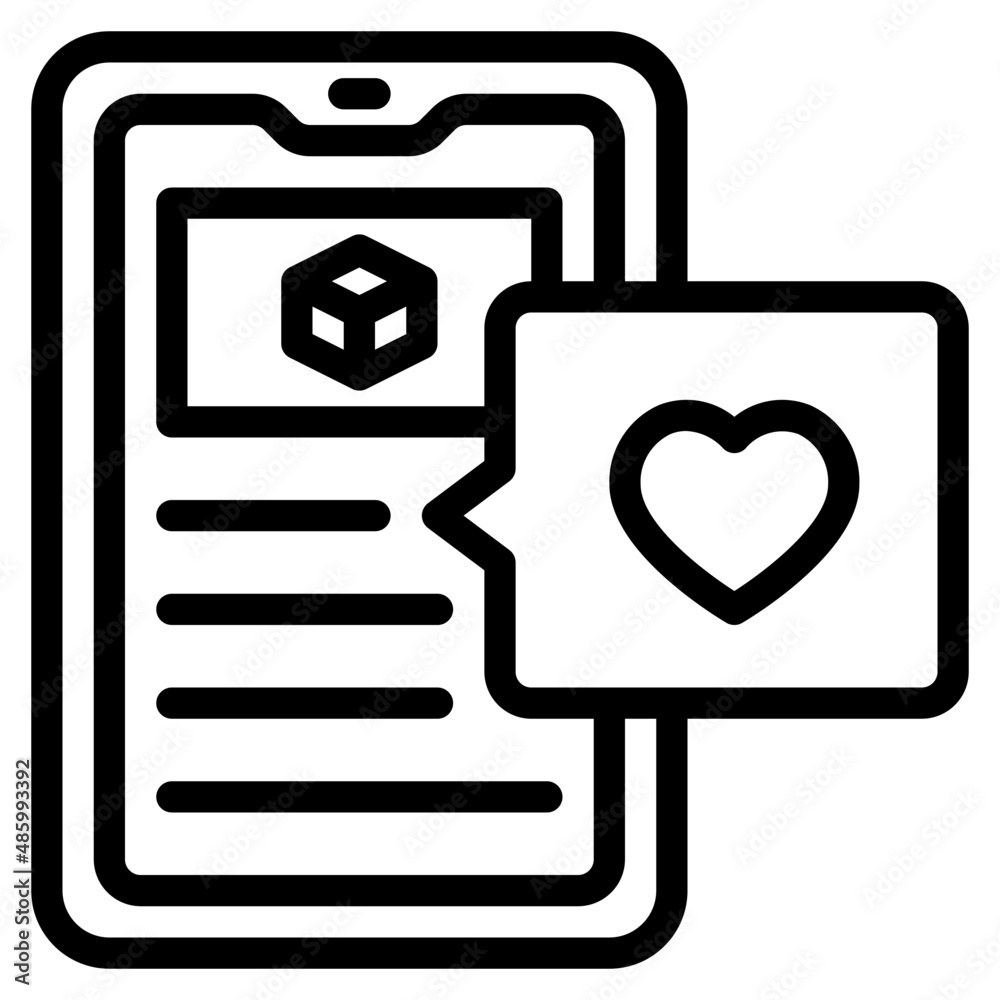 mobile outline style icon mobile outline style icon
