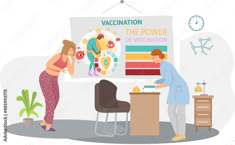 Doctor gives an injection dose of vaccine to patient. Coronavirus vaccination. Antiviral shot. Injecting vaccinate against Covid-19, health care. Woman receiving dose of medication at medical office Doctor gives an injection dose of vaccine to patient. Coronavirus vaccination. Antiviral shot. Injecting vaccinate against Covid-19, health care. Woman receiving dose of medication at medical office
