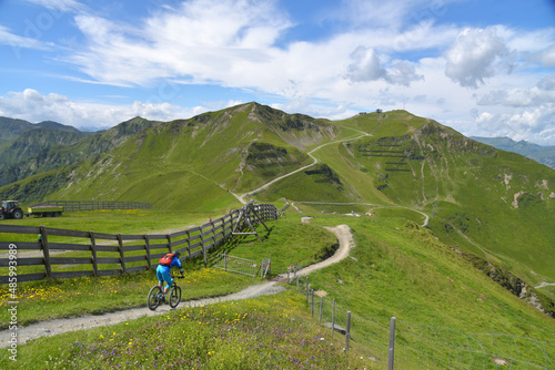 Mountainbike Strecke auf dem Schattberg / Österreich photo