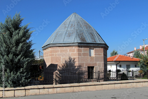 Atesbaz Veli Tomb was built during the Anatolian Seljuk period. The tomb of the cook of Mevlana Celaleddin Rumi is located in the tomb. Konya, Turkey. photo