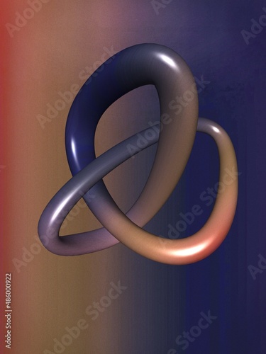 3d abstract illustration of an object on a background