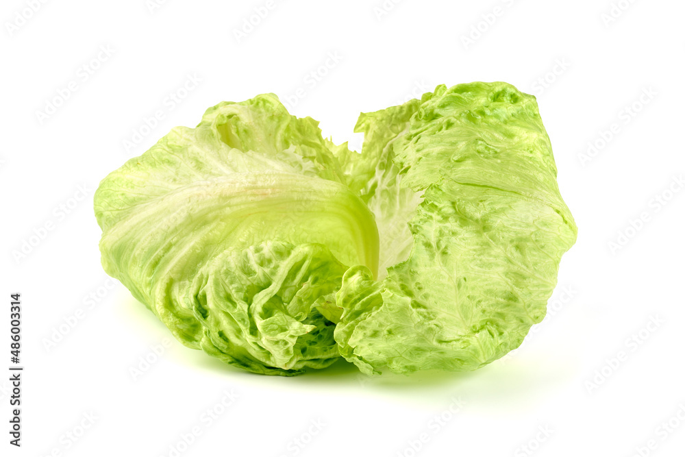 Fresh Iceberg salad, isolated on white background. Fresh Iceberg salad, isolated on white background.