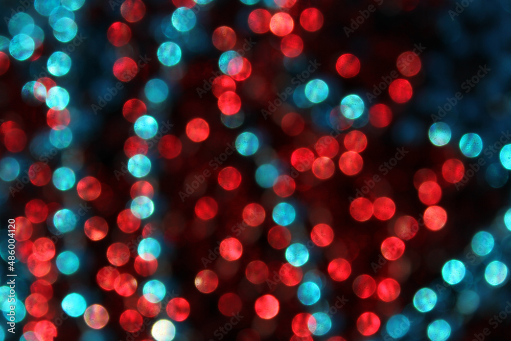Blue and Red Abstract Bokeh Background Blur
