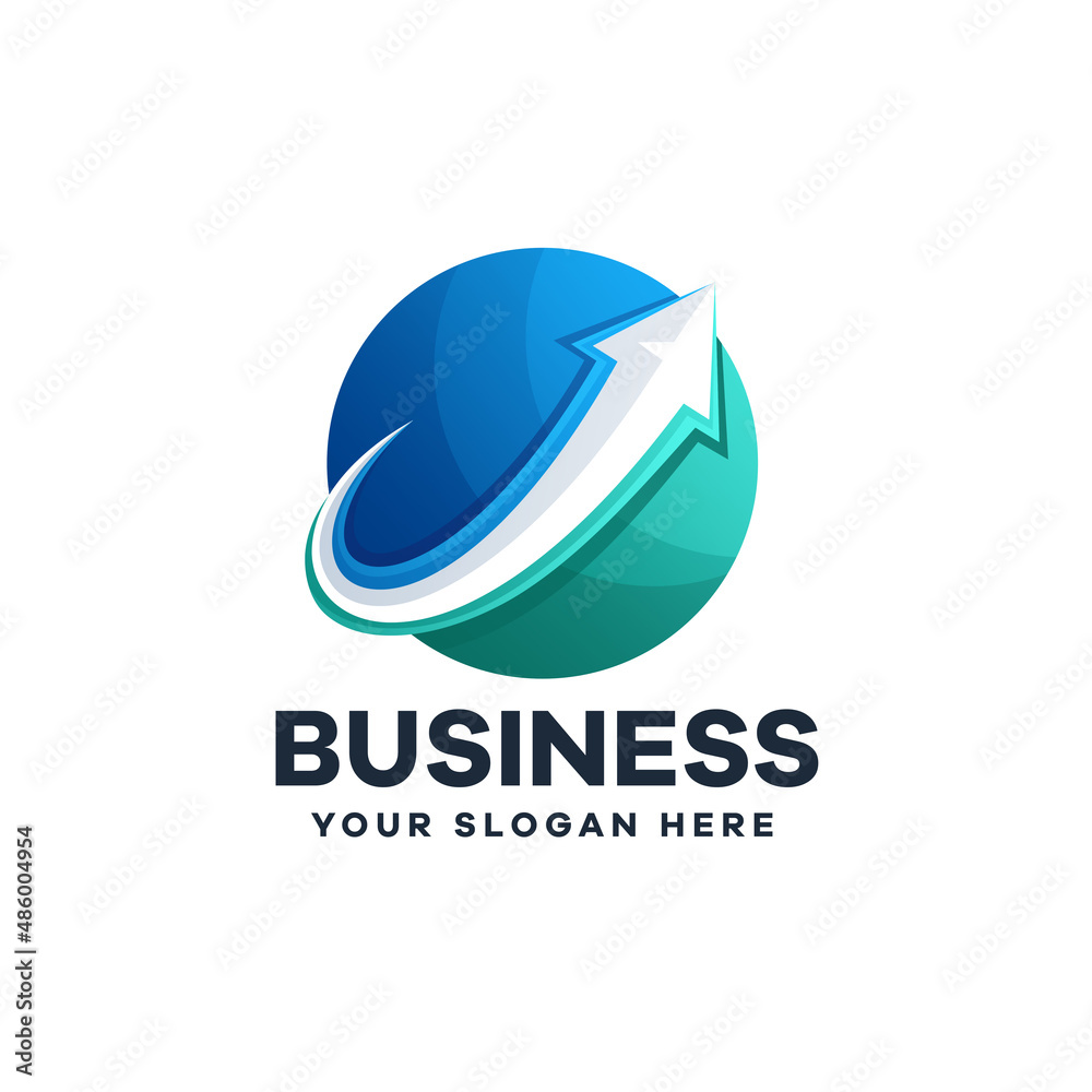 Circle Arrow Gradient Logo Circle Arrow Gradient Logo