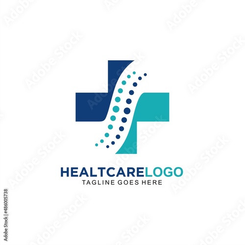 Healthcare logo design vector for medical