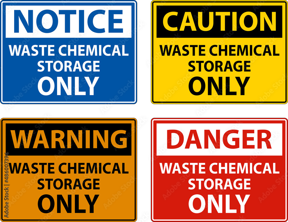Waste Chemical Storage Only White Background Waste Chemical Storage Only White Background