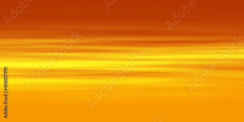 Panoramic sunset sky, natural background, vector illustration, gradient mesh.
