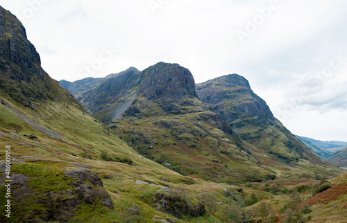 Glencoe mounains view, Scottish Highland,