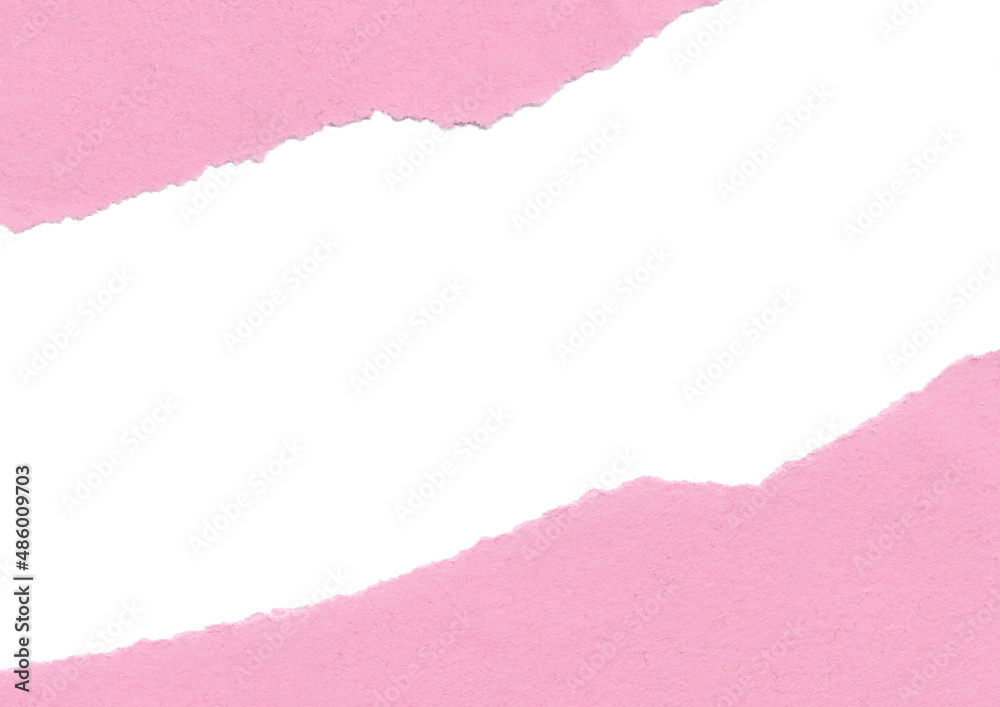 pink torn paper