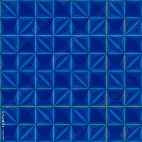 Blue square geometric wallpaper futuristic