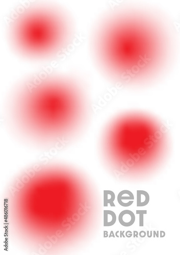 Red circle gradient abstract background vector. Bright color modern texture, soft smooth dreamy graphic blur. Beautiful art, trendy geometric illustration for banner, card, cover and backdrop.