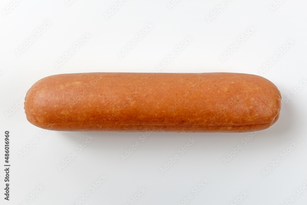 frankfurter sausage on a white background frankfurter sausage on a white background