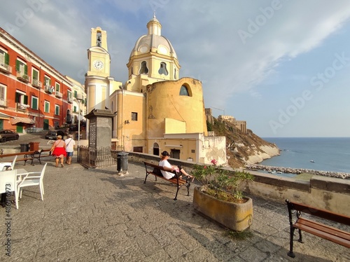 Procida – Santuario della Madonna delle Grazie da Piazza dei Martiri photo