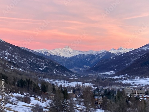 Paysages alpins : le Monêtier-les-Bains 