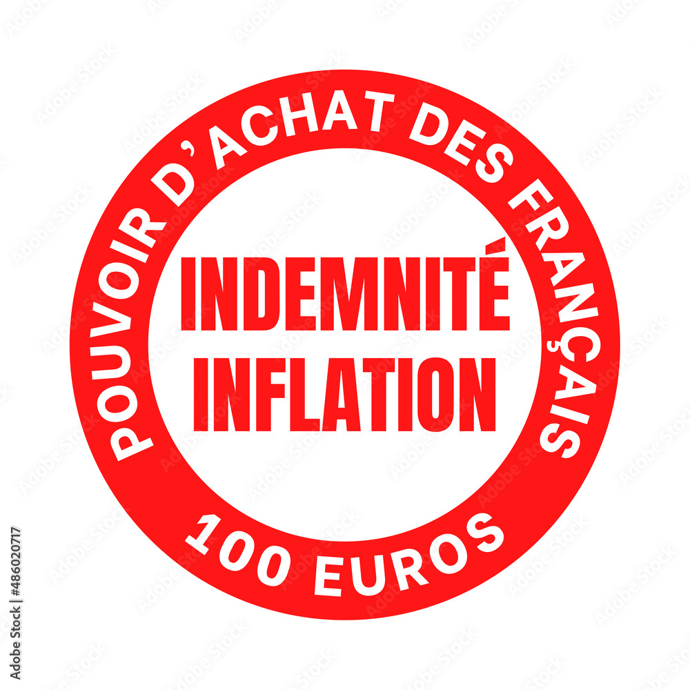 Symbole indemnité inflation, pouvoir d'achat des français Symbole indemnité inflation, pouvoir d'achat des français