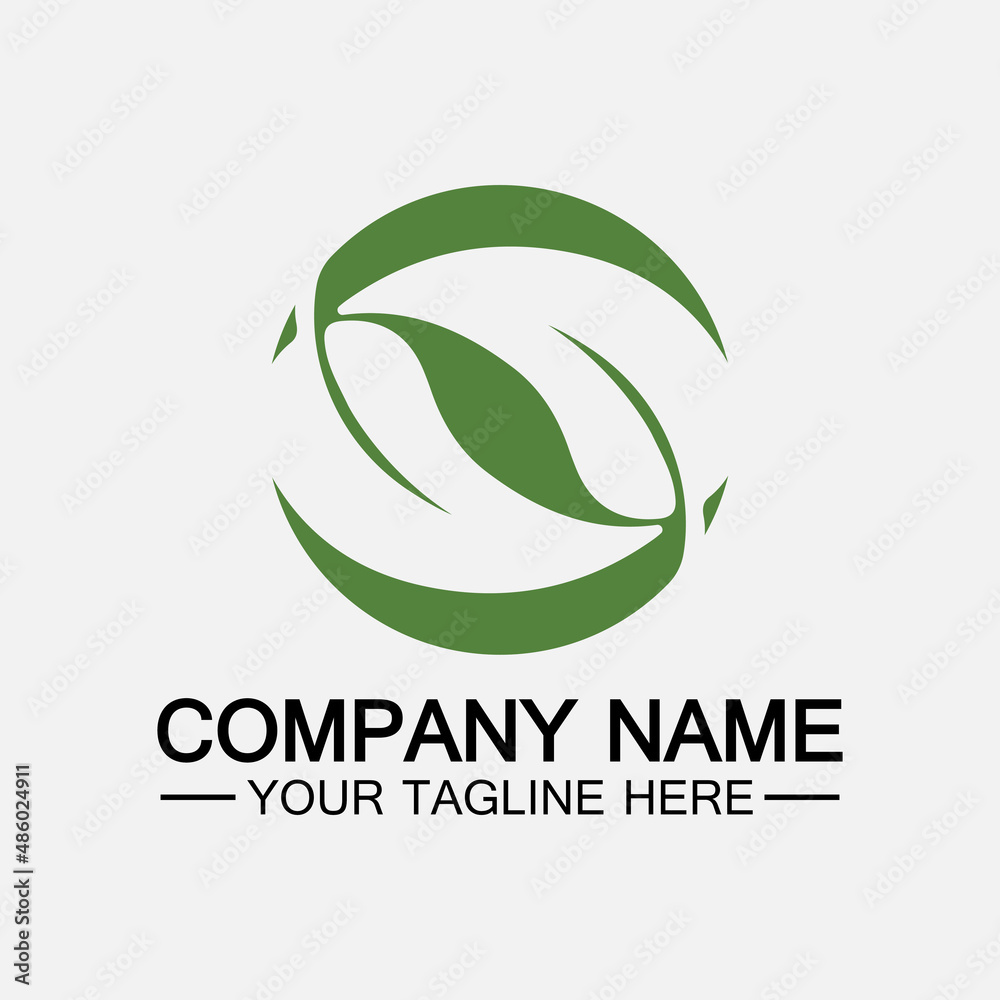 Leaf logo vector icon design template Leaf logo vector icon design template