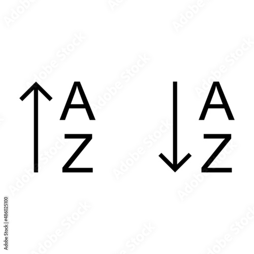 Alphabet sort icon
