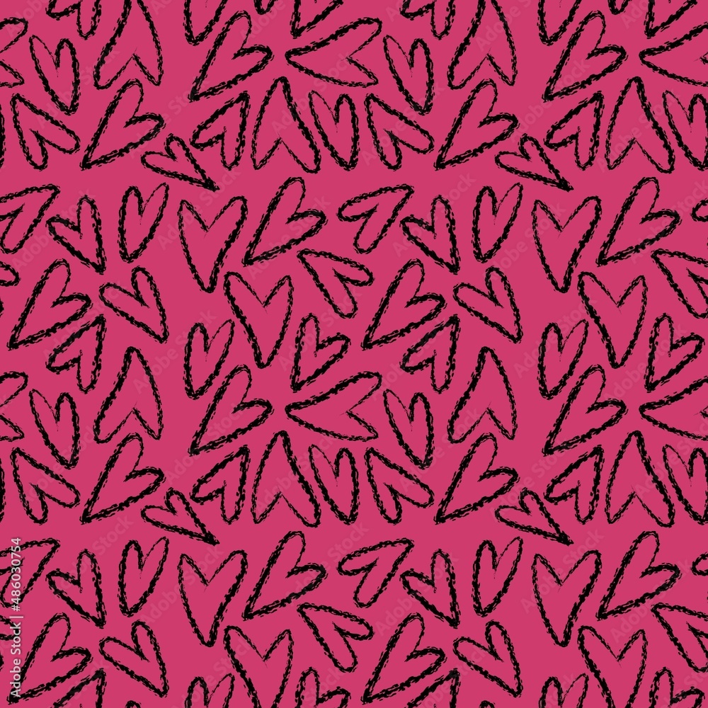 seamless pattern with hearts seamless pattern with hearts