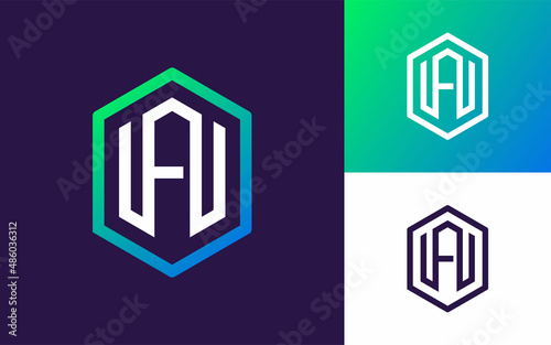 Modern and Simple Initial Letter A Monogram Logo Vector Icon for Company or Sports Team