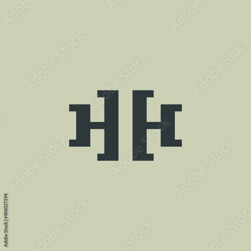 Double Mirrow letter H 