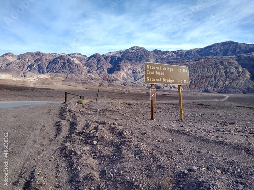 Death Valley National Park (Natural Bridge information board)