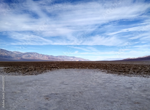 Death Valley National Park Landscape  Bad water 