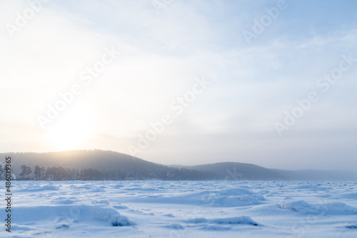 Turgoyak lake  Chelyabinsk region  Russia