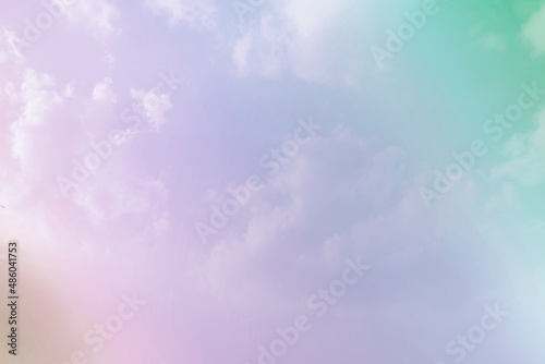 Sky and clouds in pastel tones