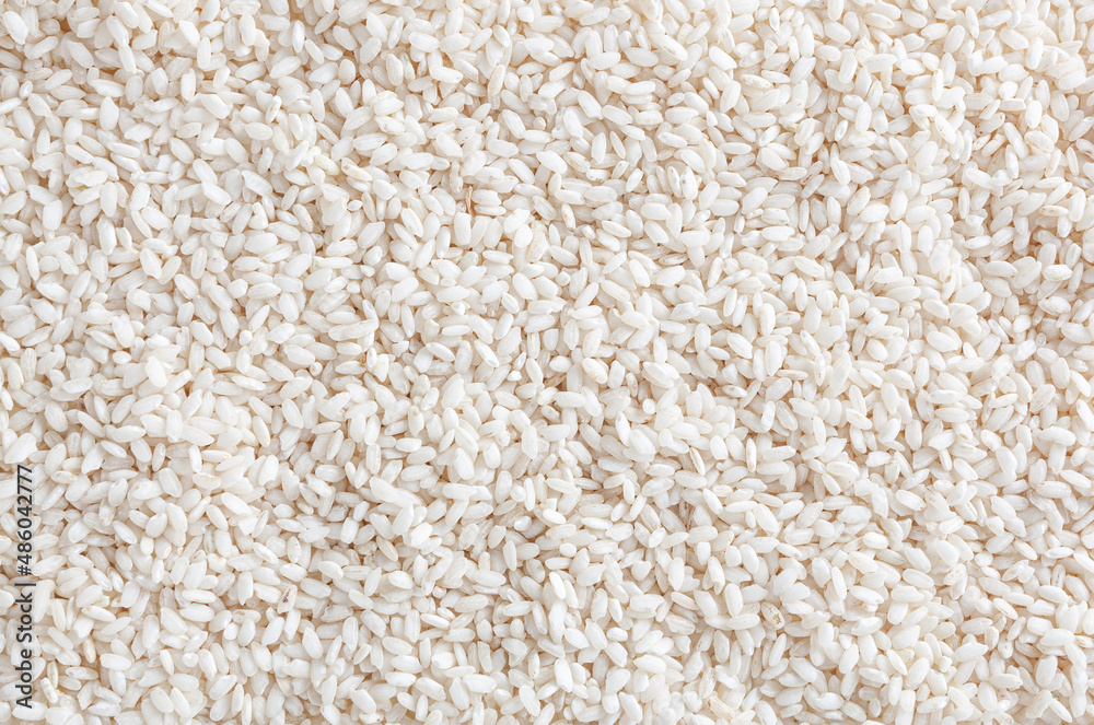 Uncooked arborio rice background