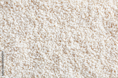 Obraz na płótnie Uncooked arborio rice background w salonie
